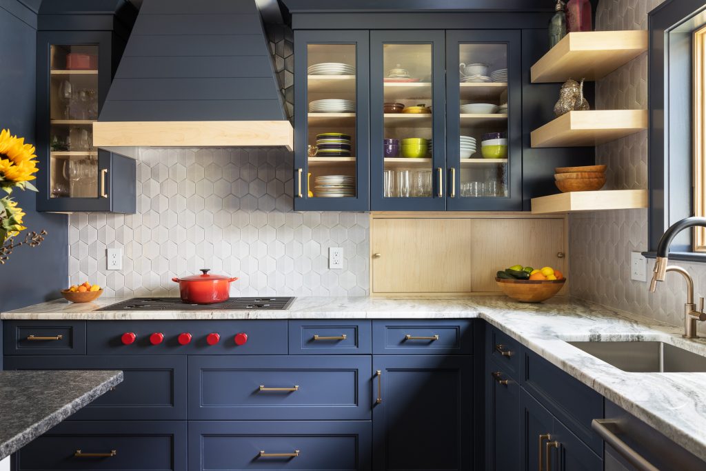 You can design a beautiful kitchen with semi custom cabinetry. Designed by Sharon L Sherman NJ Kitchen and Bath Designer